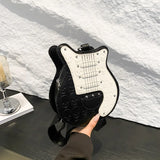 Guitar Shape 2025 Trend Halloween Party Gothic Crossbody Sling Shoulder Bag