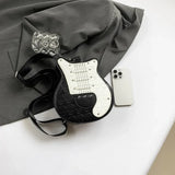 Guitar Shape 2025 Trend Halloween Party Gothic Crossbody Sling Shoulder Bag