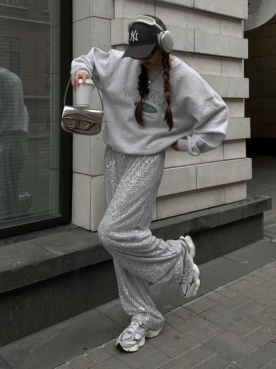 InsY2K Pearl Straight Mop Fall/Winter 2025 Pants