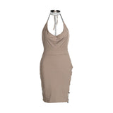 Women's Sleeveless Bandage Bodycon Dress Ladies Summer Sexy Evening Party Clubwear Slim Short Mini Dress