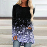 Floral Sparkly Glittery Painting T shirt