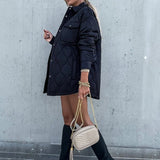 Pocket Casual Cotton Coats Woman Jackets 2025 New Loose Buttoned Thick Parkas Coat