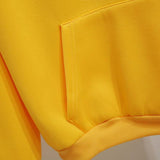 Velvet Thick Letter Print Hoodie