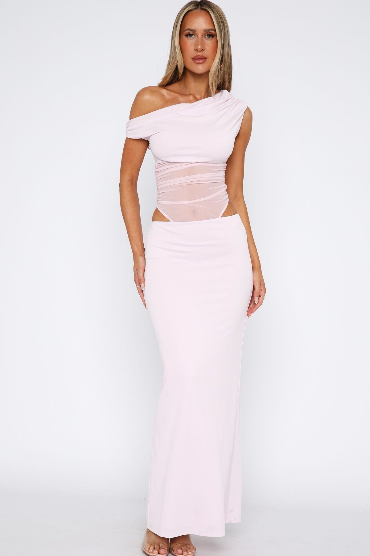 Girls Night Maxi Dress Baby Pink