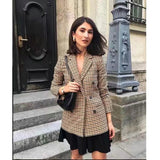 Fashion Office Wear Double Breasted Blazers