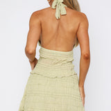 Hold Out Mini Skirt Matcha
