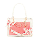 Y2K Labyrinth Butterfly Spider Web Chain DIY Transparent Lolita Gothic Bag