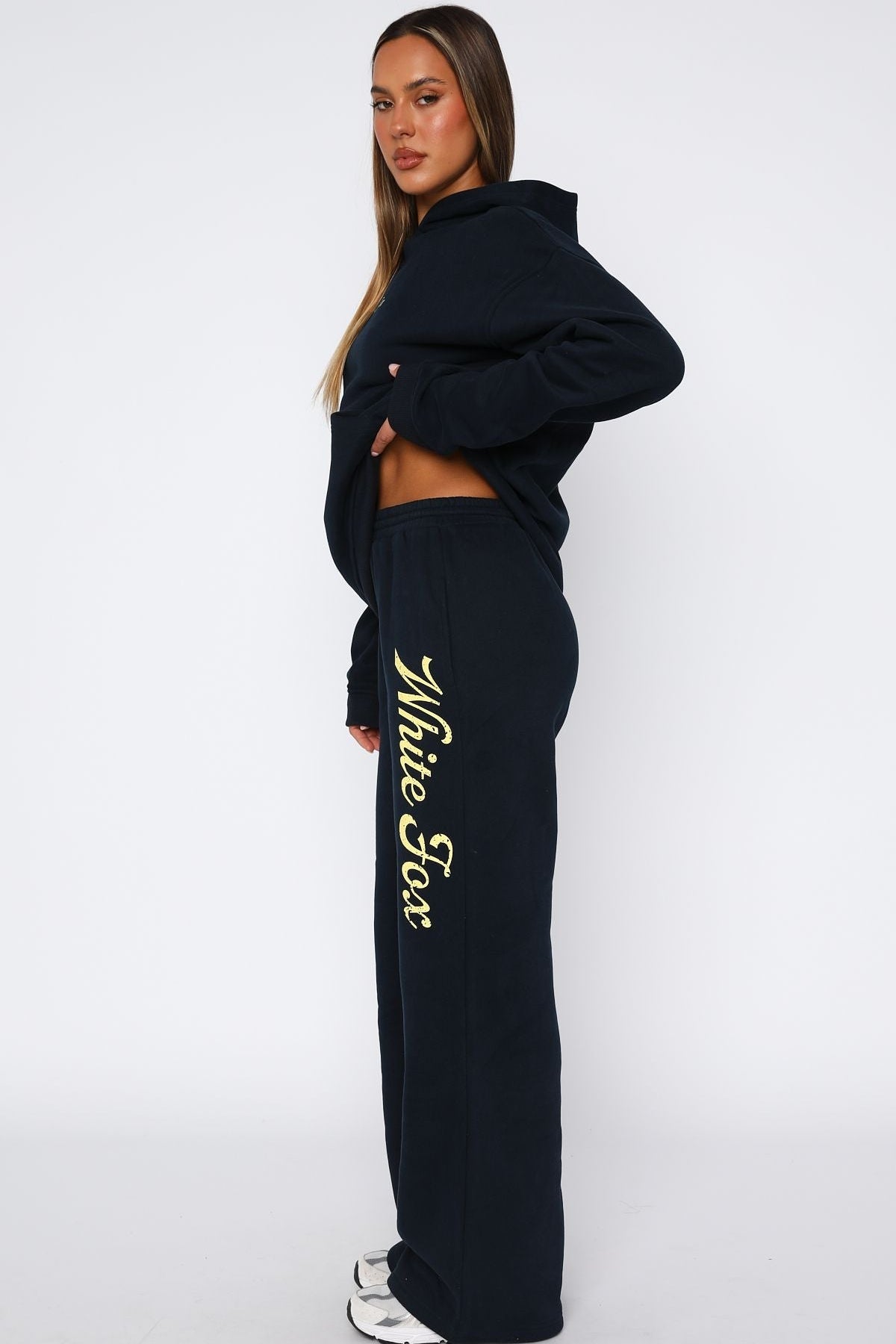 The Good Life Wide Leg Sweatpants Navy