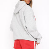 Give It Away Oversized Hoodie Dark Grey Marle