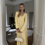 Soft Knit Cutout Tank Dress Long Sleeve Cardigan Two Piece Set
