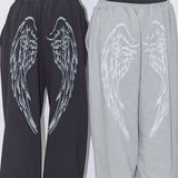 Vintage Hip Hop Graphic Baggy Straight Pants
