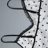 Sexy Polka Dot Cami Fitted Skirt Set