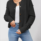 Single Breasted Knit Sweater