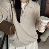 Slouchy Polo Style Sweater