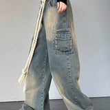 Streetwear Heart Patchwork Jeans