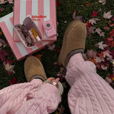 Solid Cable Knit Cozy Cuffed Ankle Pants