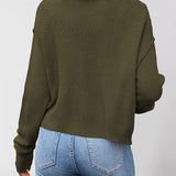 Single Breasted Knit Sweater