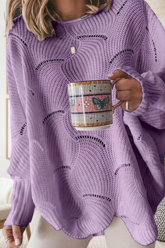 Loose Fit Crochet Sweater
