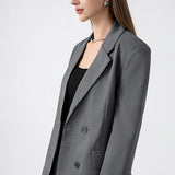 Belted Oversized Casual Blazer