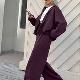 Vintage Hooded Sweatshirt and Jogger Two Piece Set