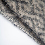 Leopard Print Jacquard Short Fringe Scarf