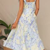 Boho Sleeveless Maxi Floral Dress