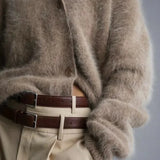 Oversized V-Neck Knit Cardigan