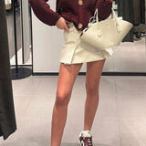 Solid Color Knit Sweater