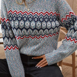 Chenille Knit Pullover Sweater