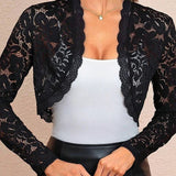 Crochet Lace Shrug Cardigan