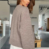 Loose Fit V Neck Cardigan Sweater