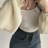 Elegant Knit Batwing Cardigan