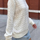 Minimalist Solid Long Sleeve Sweater