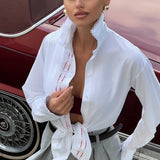 Long Sleeve Lace Blouse