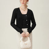Casual Knit Open Front Cardigan