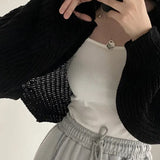 Elegant Knit Batwing Cardigan