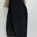 Double Zipper Denim Cargo Jacket