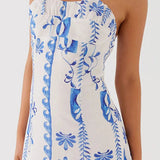 Off Shoulder A-line Maxi Floral Dress