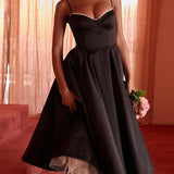 High-End Tulle Ball Gown Spaghetti Strap Party Dress