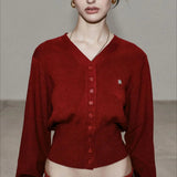 Vintage Embroidered Knit Cardigan