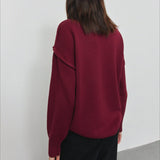 Colorblock Turtleneck Knit Sweater