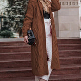 Solid Color Hooded Knit Sweater