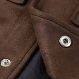 Single-Breasted Suede Jacket