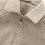 Zipper Pocket Lapel Short Jacket