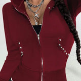 Retro Long Sleeve Hoodie