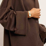 Elegant Minimalist Knit Long Sleeve Cardigan Cami Three Piece Set