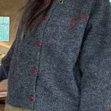 Vintage Loose Fit Round Neck Knit Sweater