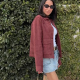Vintage Suede Pocket Jacket