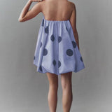 Sexy Polka Dot Strapless Bodycon Mini Dress