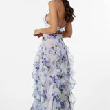 Alexia Ruffle Sheer Maxi Dress
